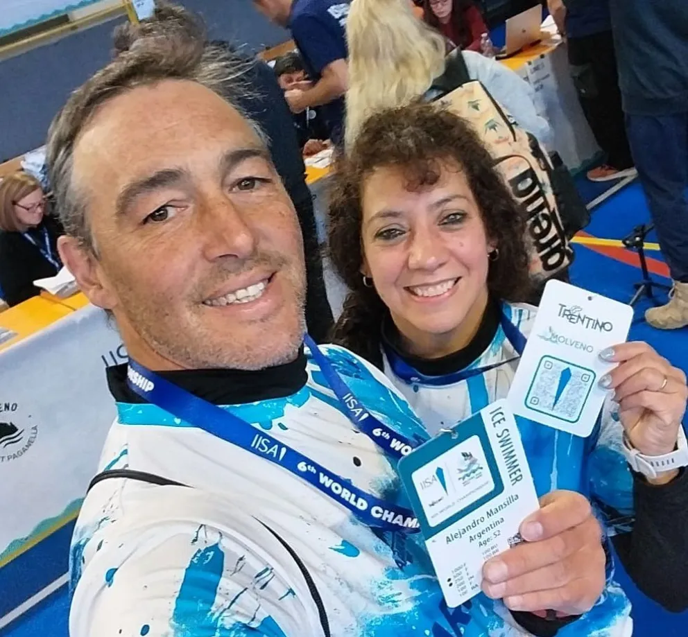 Alejandro cerró su Mundial y Roxana irá por más en las jornadas que restan. Fotos: gentileza.