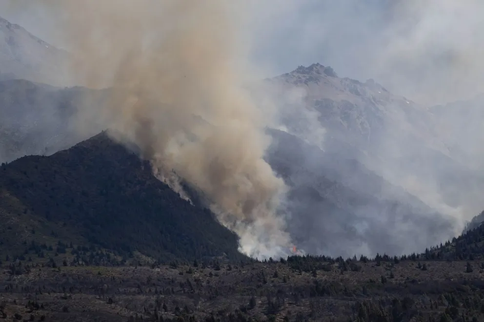 El incendio en Epuyen fue controlado hace unos dias. Foto: Marcelo Martínez