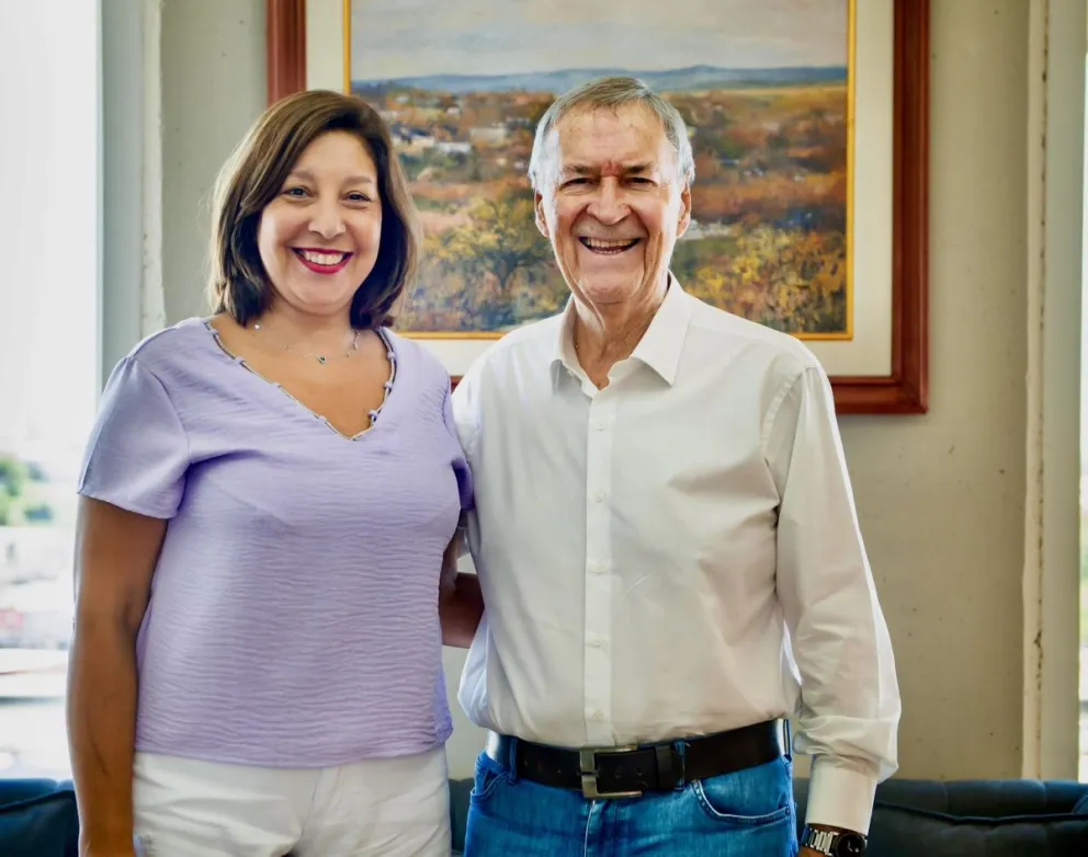 La imagen fue posteada por ambos en sus redes sociales. 