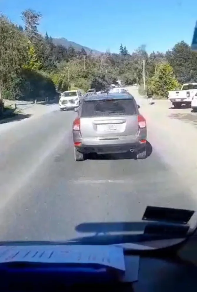 El hecho se registró en la avenida Bustillo. Foto: captura de video.