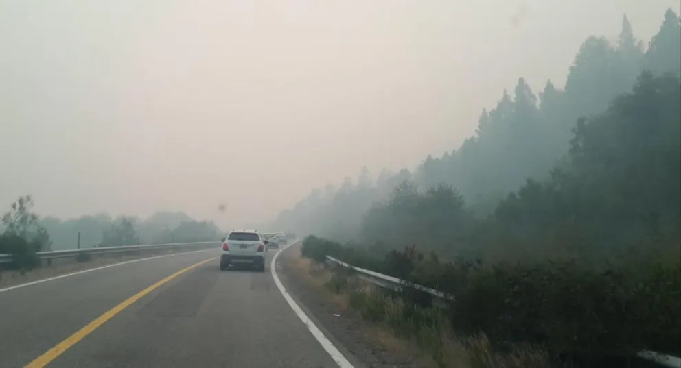 Piden transitar con precaución por la zona . Foto: Vialidad Nacional. 