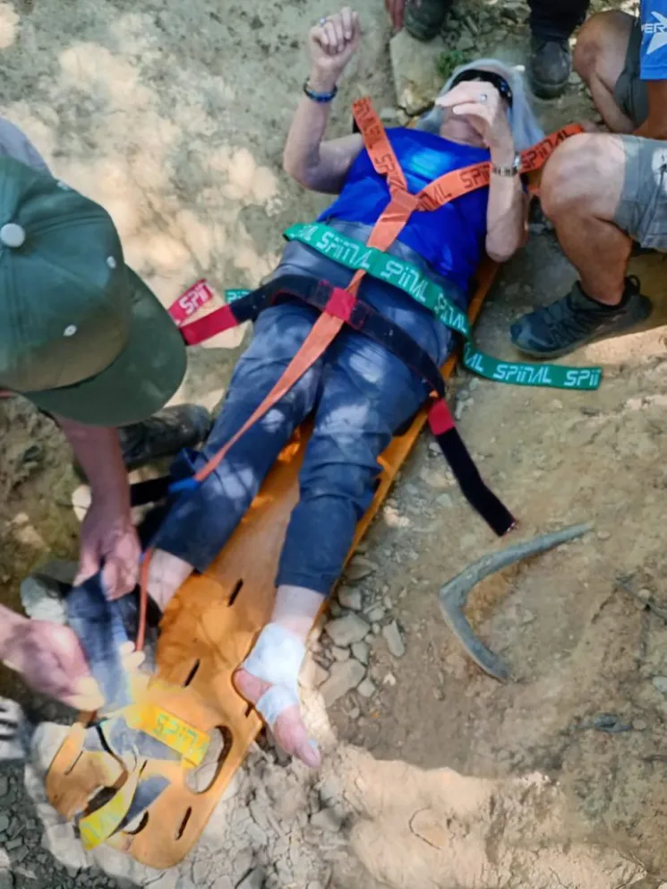 El rescate ocurrió este miércoles al mediodía. Fotos: gentileza.