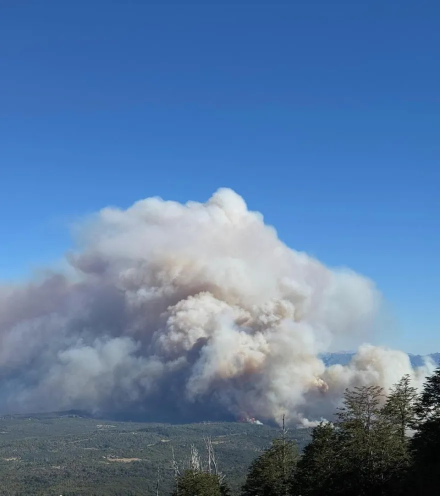 Llegaron brigadistas desde Bariloche para acudir a la emergencia. Foto: Gentileza ANB.