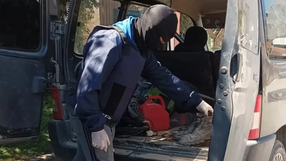 Las mujeres fueron detenidas en un domicilio de El Hoyo. Foto: gobierno de Río Negro.