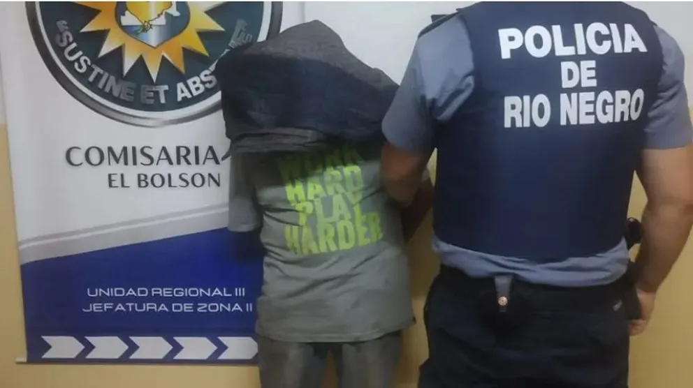 El hombre fue detenido horas más tarde en su vivienda. Foto: gentileza