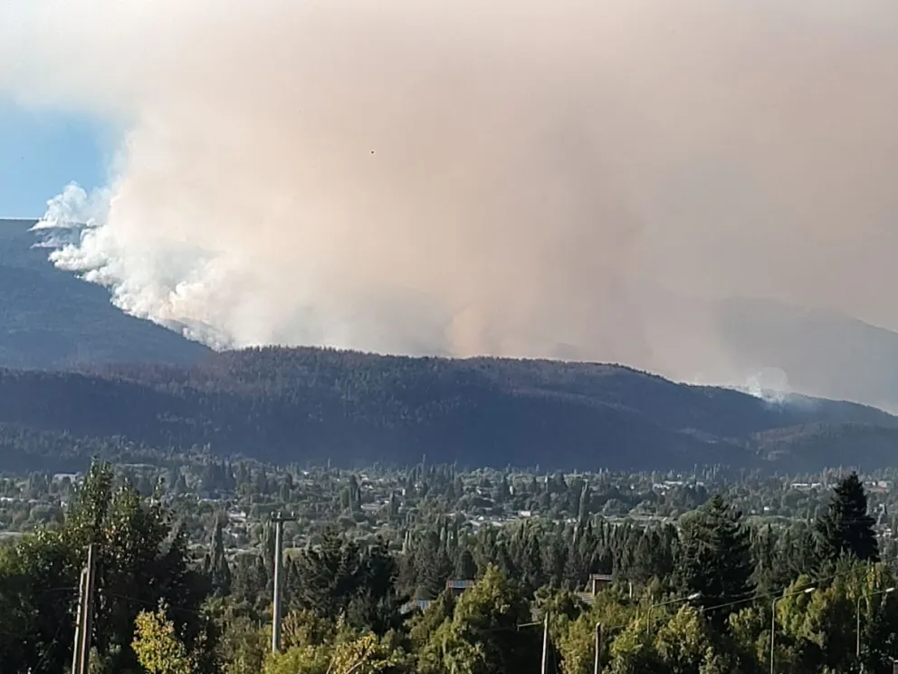 La situación se espera complicada para mañana. Foto: Noticias de El Bolsón