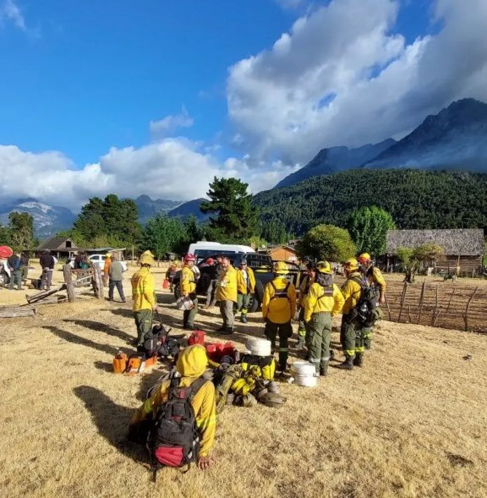 El domingo se vivió un panorama complicado en la zona. Fotos: Parques Nacionales. 