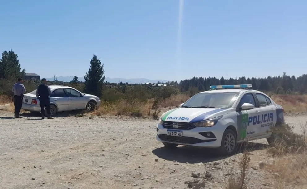 La persecución terminó en la ruta de Circunvalación. Foto: Policía de Río Negro.