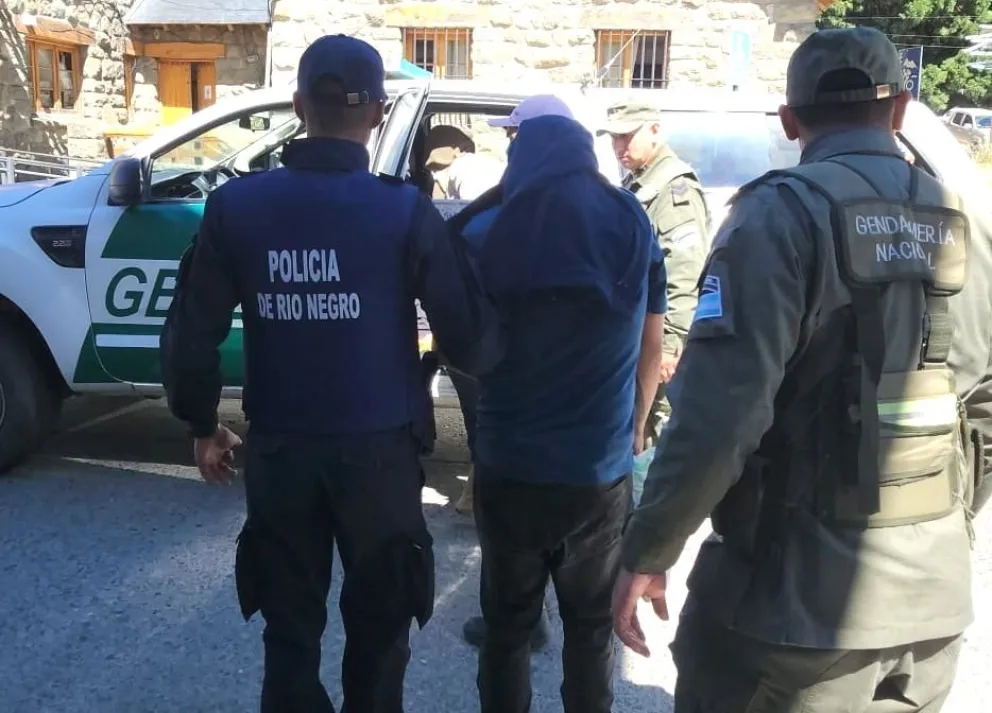 Los dos hombres de nacionalidad chilena ya fueron enviados a su país. Foto gentileza: Policía de Rio Negro