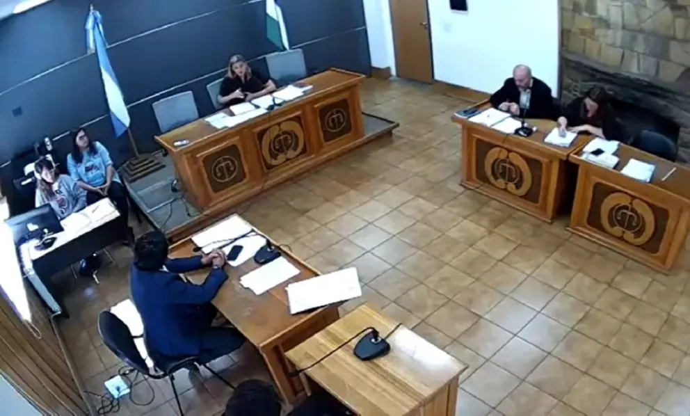 El momento donde la jueza Martini reflexiona junto al imputado. 