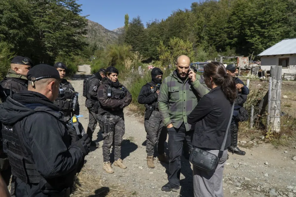 El operativo se realizó el martes 11 y, según la defensa, irrumpieron en un predio privado. Foto: Marcelo Martínez