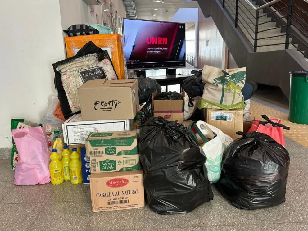 Desde la organización aclaran que no se está solicitando donación de ropa. Foto: Prensa UNRN.