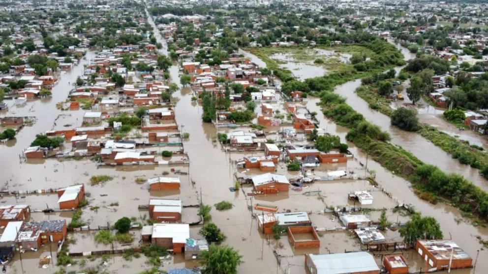 El temporal en Bahía Blanca causó conmoción en todo el país. Foto: gentileza