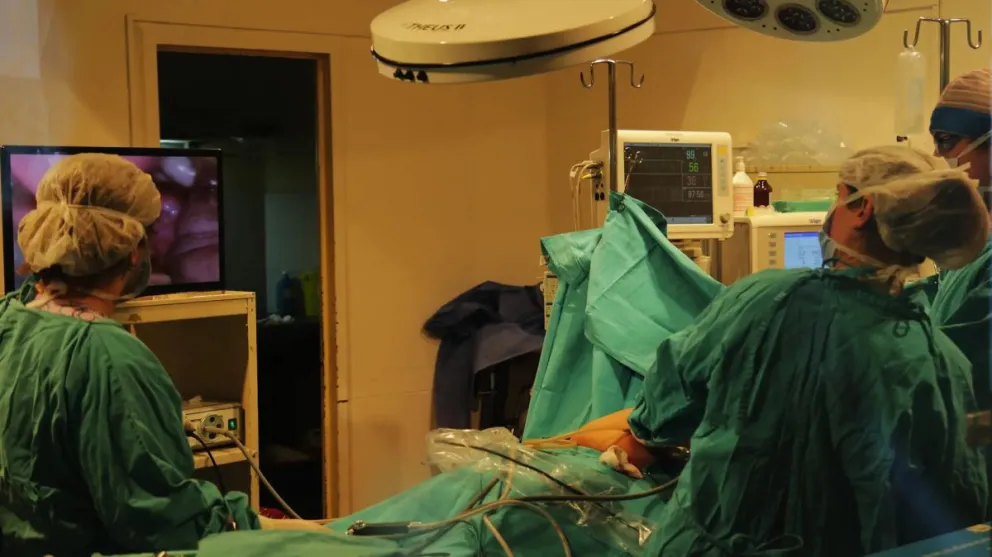 El operativo fue realizado en el hospital zonal. Foto: gobierno de Río Negro.