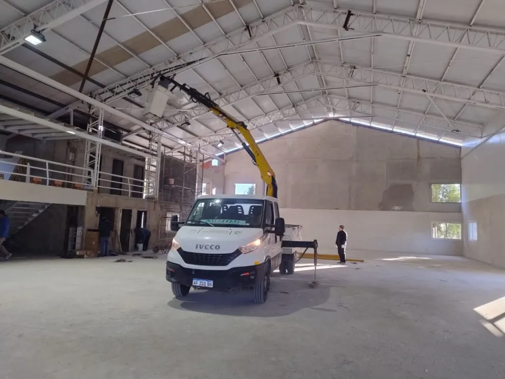 El Centro Social, Cultural y Deportivo N°5 tendrá una superficie de 978 metros cuadrados. Foto: Bariloche Informa.