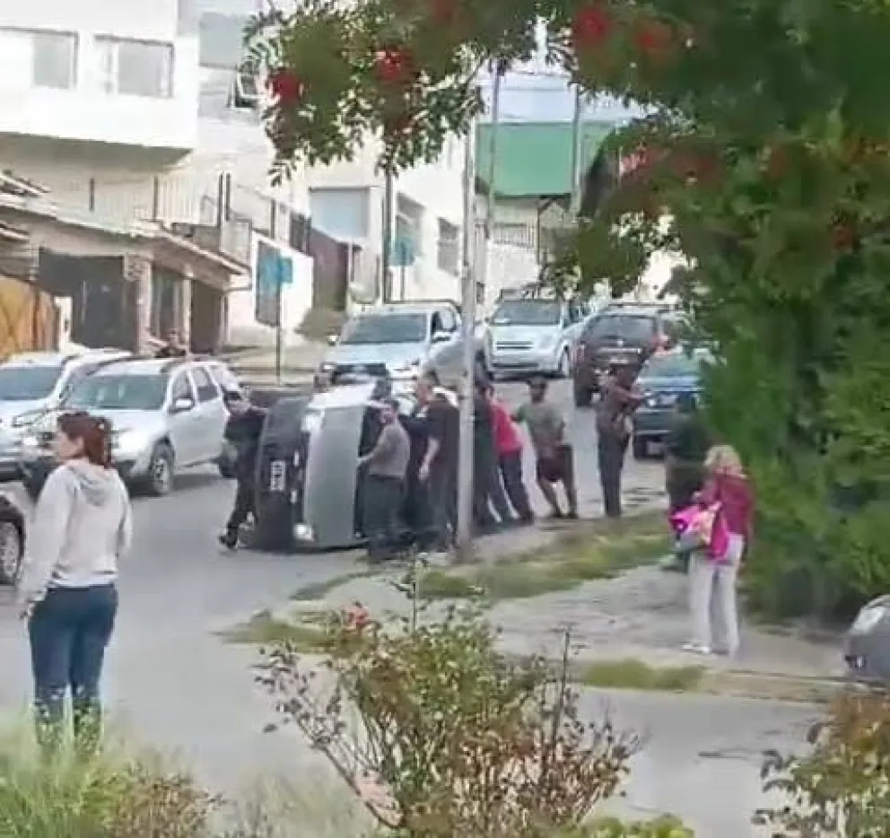 El accidente ocurrió este jueves cerca de las 18 horas. Foto gentileza