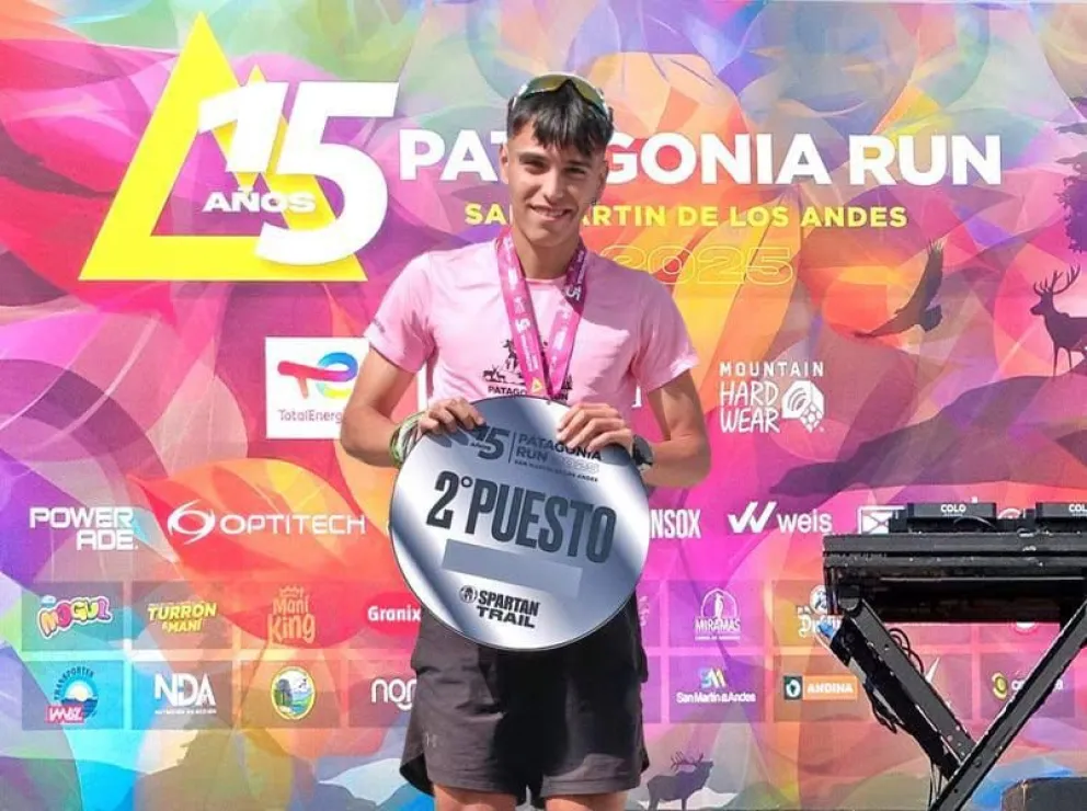 Tobias Barucco y otro sensacional resultado. Ahora fue 2º en el Kilómetro Vertical de Patagonia Run. Foto: gentileza.