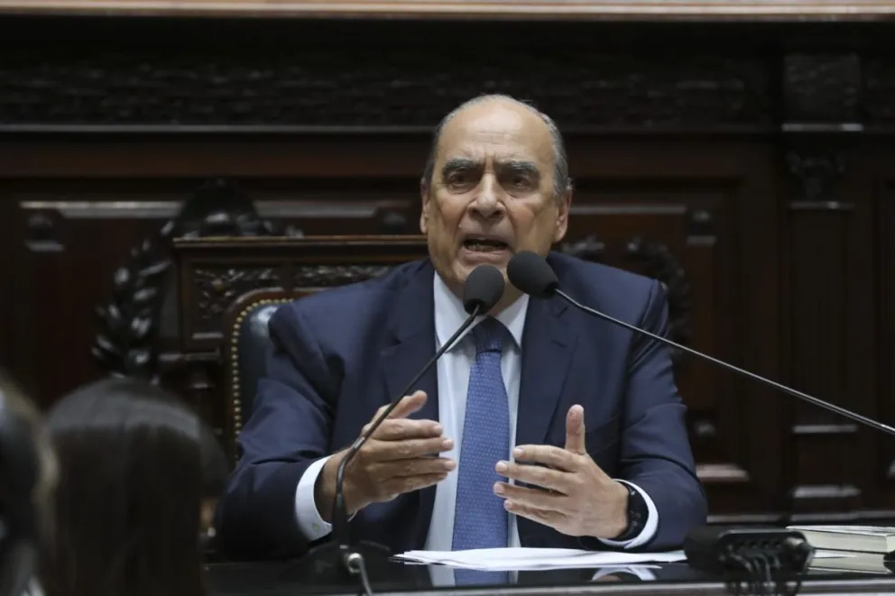 El jefe de Gabinete, Guillermo Francos, ante la Cámara de Diputados. Foto gentileza