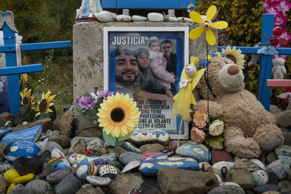 Los hermanos Lisandro y Exequiel y sus hijos Martina y Taiel, murieron en el trágico choque el 1 de junio de 2024. Foto: Marcelo Martínez.
