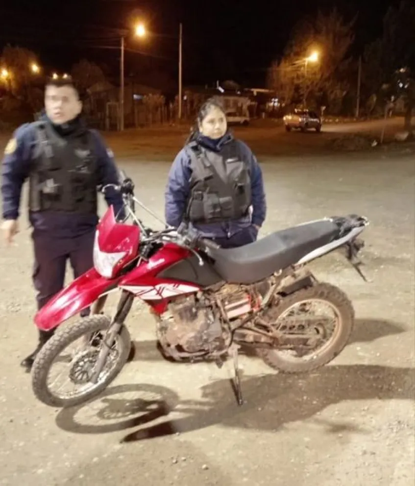 La motocicleta había sido denunciada como robada el 25 de abril. Foto: IG Unidad Regional Tercera. 