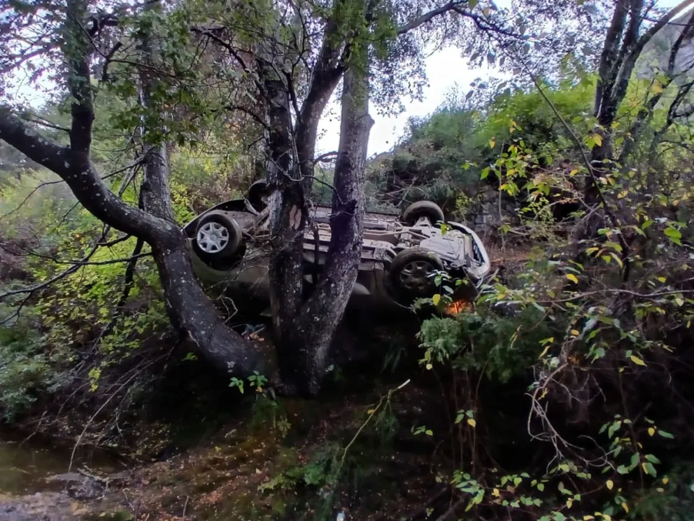 El accidente ocurrió minutos antes de las 16 horas de este martes. Fotos gentileza