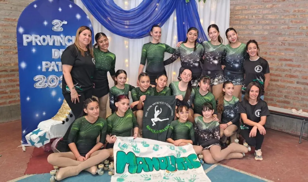 El equipo de "Manolo Rivero" se lució en Viedma. Foto gentileza