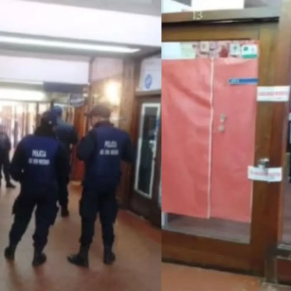 El procedimiento se desarrolló esta mañana en pleno centro. Fotos gentileza