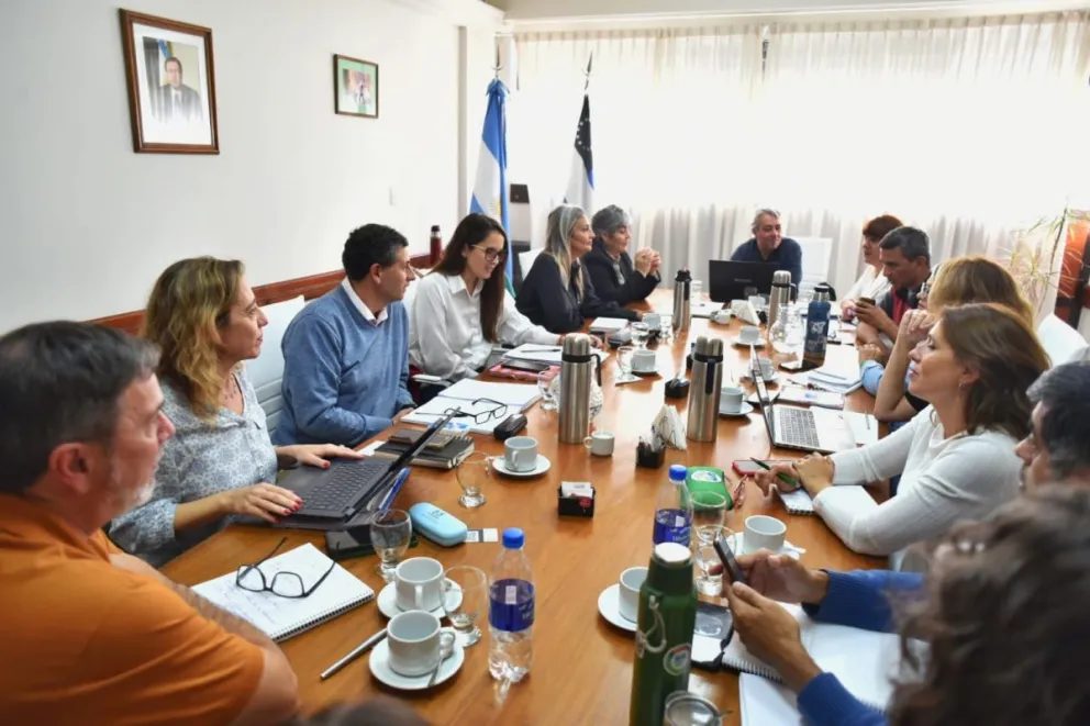 El encuentro entre UnTER y  el Ministerio de Educación se realizó en la Secretaría de Trabajo. Foto gentileza