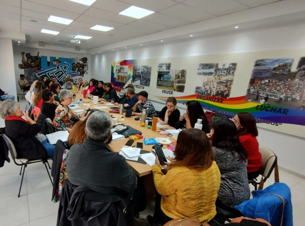 El plenario contó con la presencia de 17 delegaciones del sindicato de toda la provincia. Foto gentileza: UnTER.