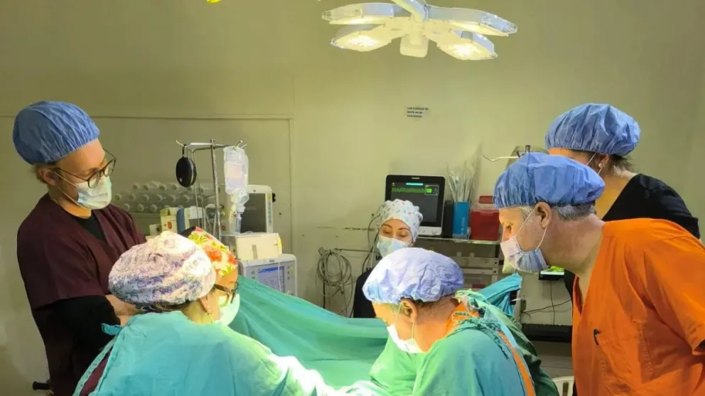 El operativo se realizó con el equipo propio del Hospital Zonal. Foto gentileza