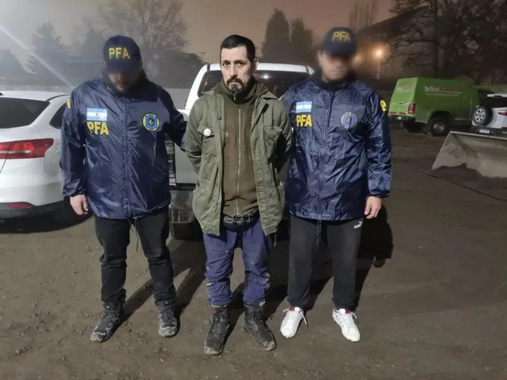 El referente mapuche fue detenido este domingo por la noche. Foto: "X" Patricia Bullrrich.