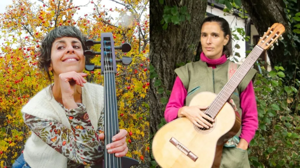 Leila y Julieta se presentan el próximo sábado en la Biblioteca Sarmiento. Foto gentileza