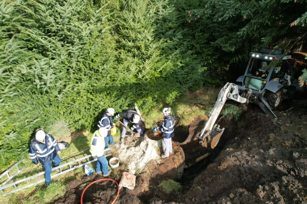 Los equipos de Saneamiento trabajaron durante cuatro días sobre la zona oeste. Foto: Prensa CEB.