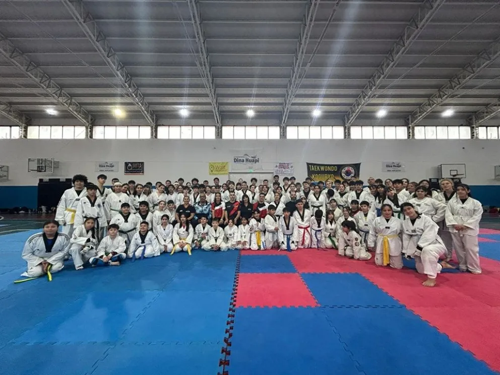 El taekwondo disfrutó de un gran fin de semana en Dina Huapi. Fotos: gentileza Municipalidad de Dina Huapi.