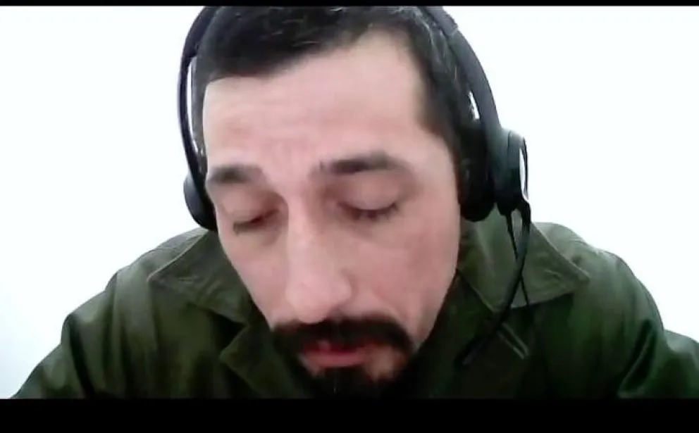 Jones Huala pudo hablar en la audiencia convocada esta mañana. Foto gentileza