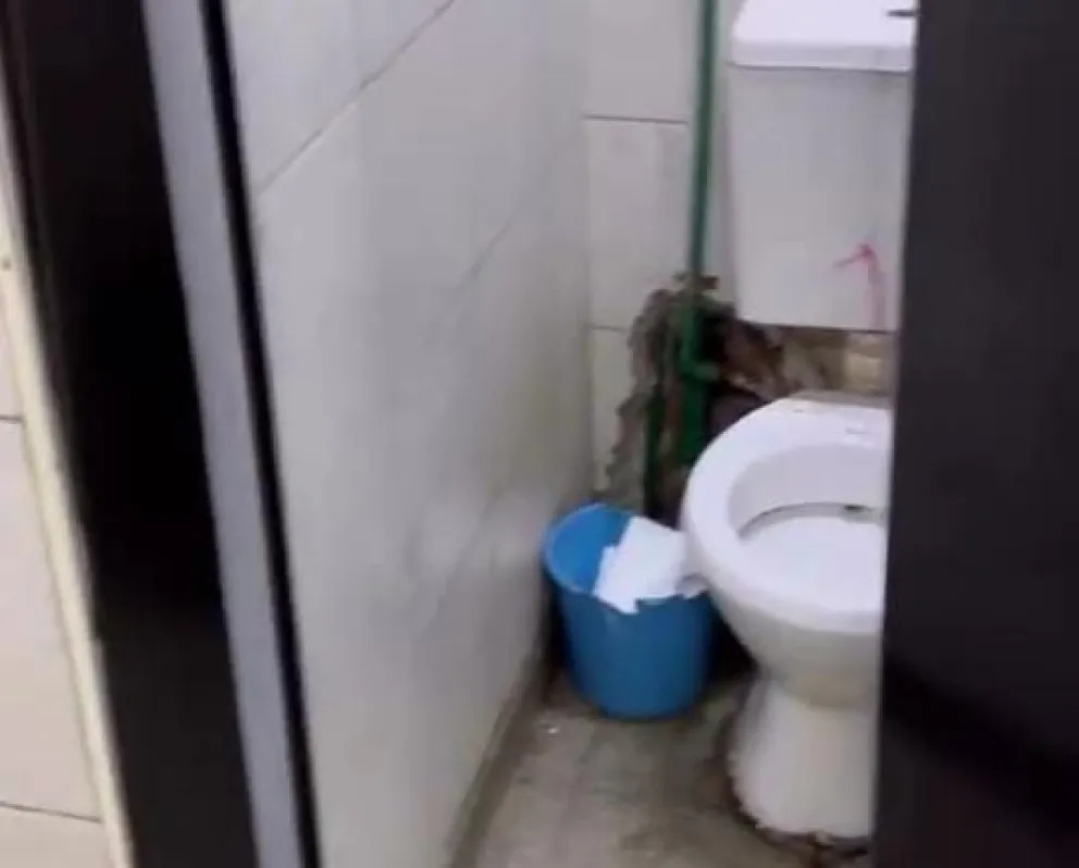 La falta de adecuada higiene es uno de los puntos que más preocupan. Foto captura de video enviado a ANB