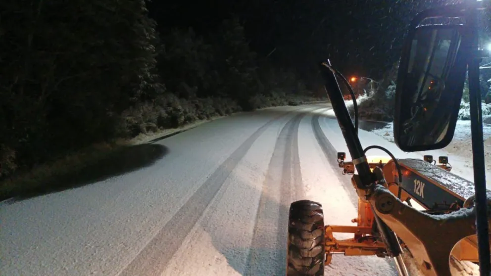 Así amanecieron las rutas de la región este viernes. Foto: Vialidad Nacional.