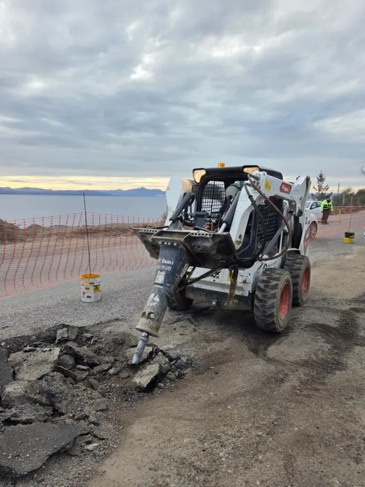 La obra contempla la corrección de un badén de casi 20 metros de largo por 50 de ancho. Foto: Bariloche informa.