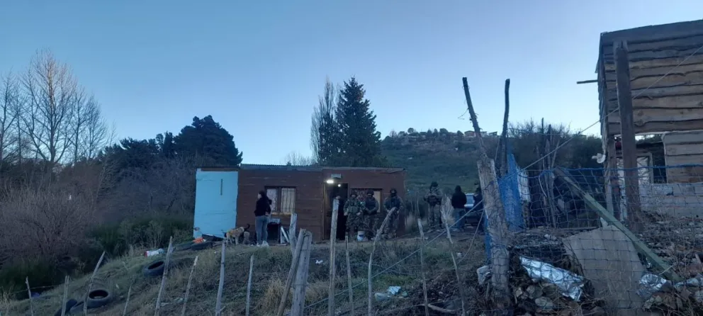 El despliegue se realizó en una vivienda del barrio Vivero. Foto: gentileza,