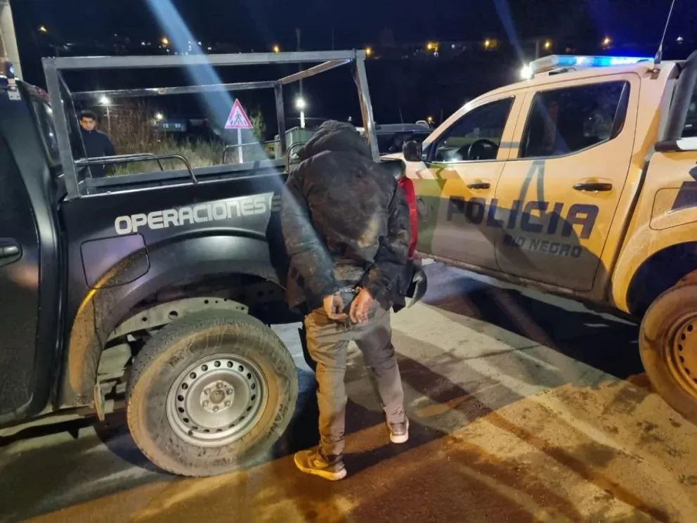 Los hechos ocurrieron el pasado lunes 15 por la noche. Foto: Policía de Río Negro.