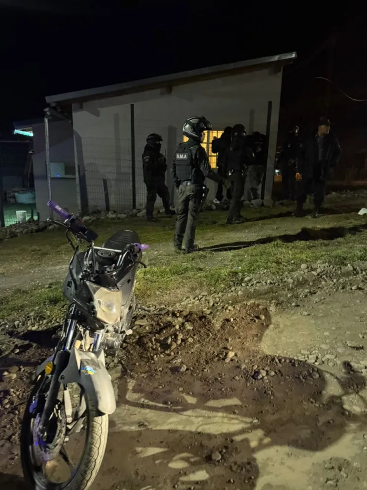 La motocicleta fue trasladada a una dependencia policial. Foto: Policía de Río Negro.