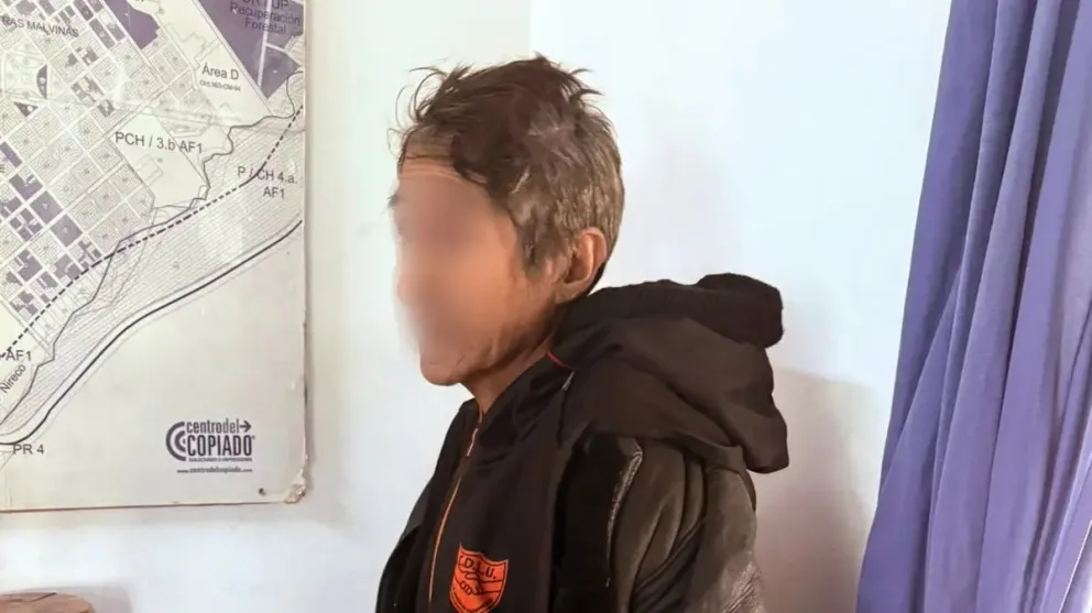 El hombre terminó detenido en una dependencia policial. Foto: gobierno de Río Negro.