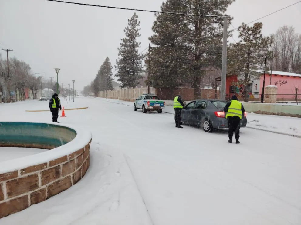Se espera una jornada con nevadas de variada intensidad en la región. Fotos: Vialidad Nacional.