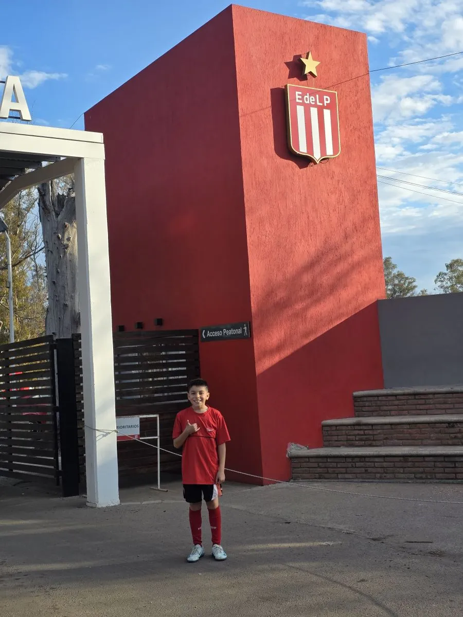 En el "Pincha", en Estudiantes de La Plata, viviendo una gran experiencia.