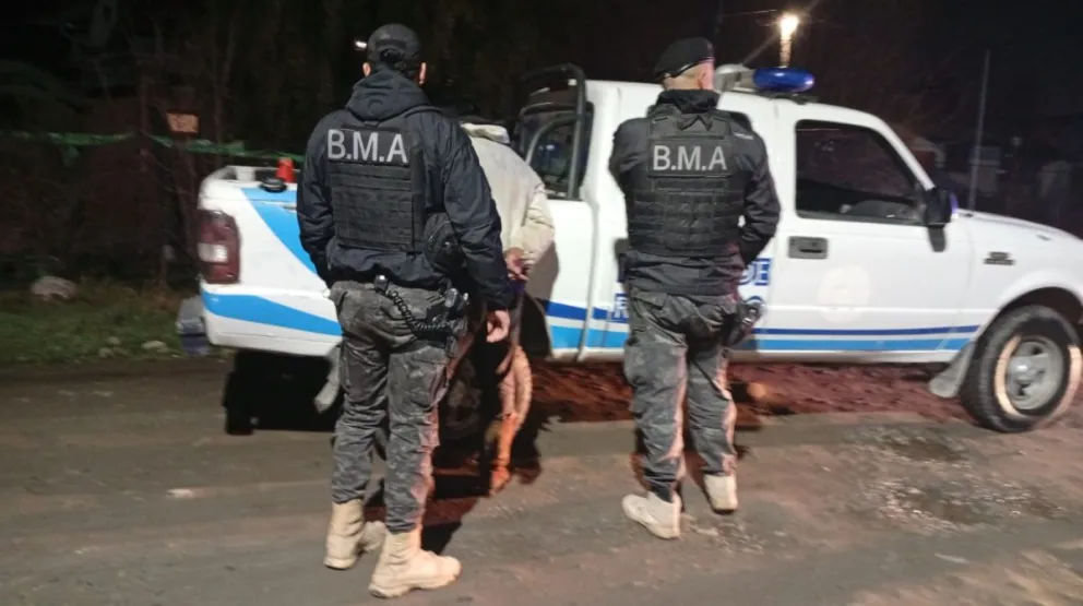 El joven fue interceptado cuando llevaba los cinco caballos. Foto gentileza