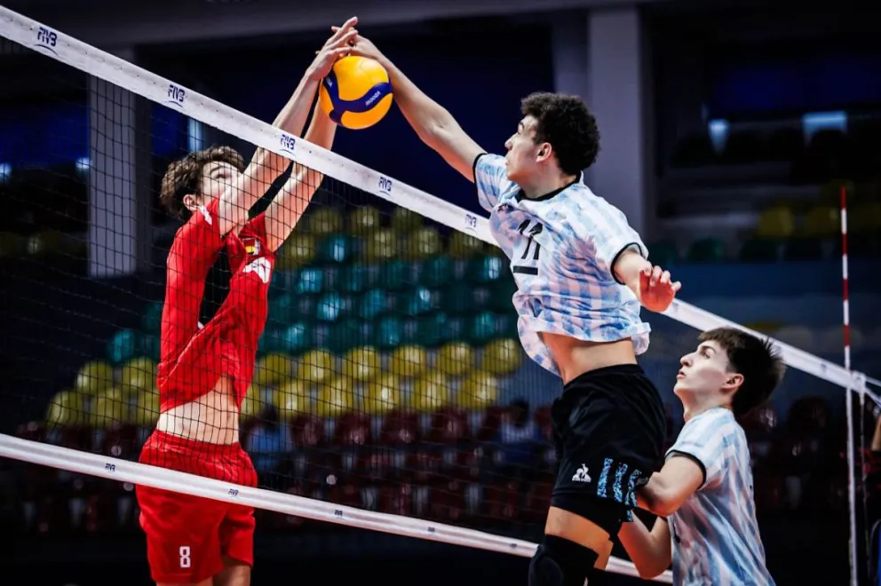 Argentina cerró el Mundial cayendo ante Bélgica. Iraldi sumó 4 puntos. Fotos: FIVB.