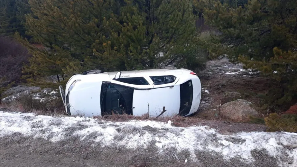 El accidente no ocasiono demoras en el tránsito. Foto gentileza