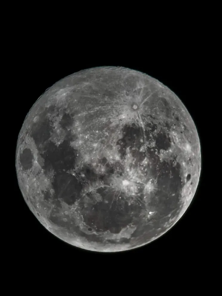 Desde la región, serán observables la luna de Esturión y un "desfile" de planetas. Foto: Gentileza Daniel Chiesa.