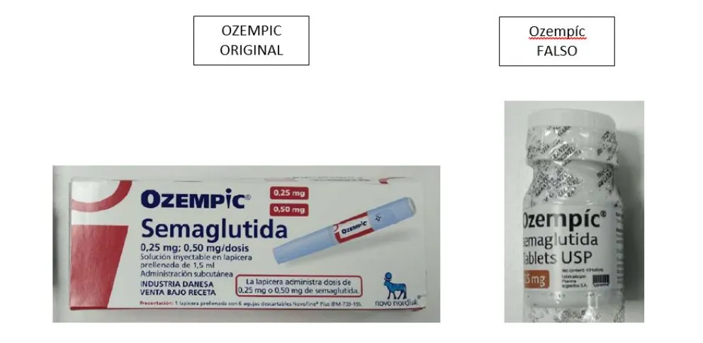La versión apócrifa del medicamento en pastillas se ofrecía en redes sociales.