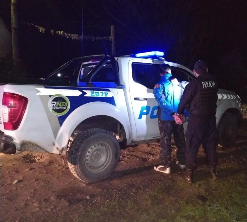 Un llamado al sistema RN Emergencias 911 impidió que el episodio escale a un mayor grado de violencia. Foto: Prensa Policía de Río Negro.